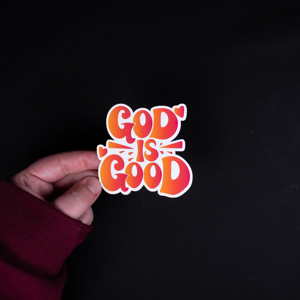 God is Good | 3"x3" Sticker