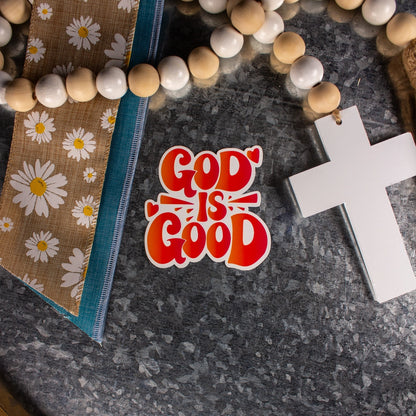 God is Good | 3"x3" Sticker