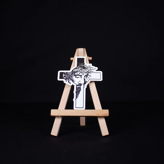 Jesus Cross | 3"x2.5" Sticker
