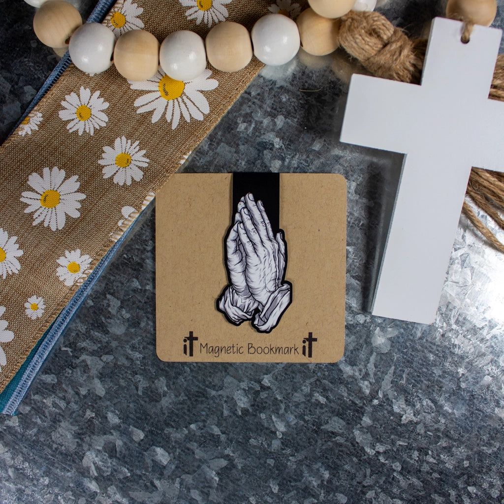 Prayer Hands Double-sided Magnetic Bookmark