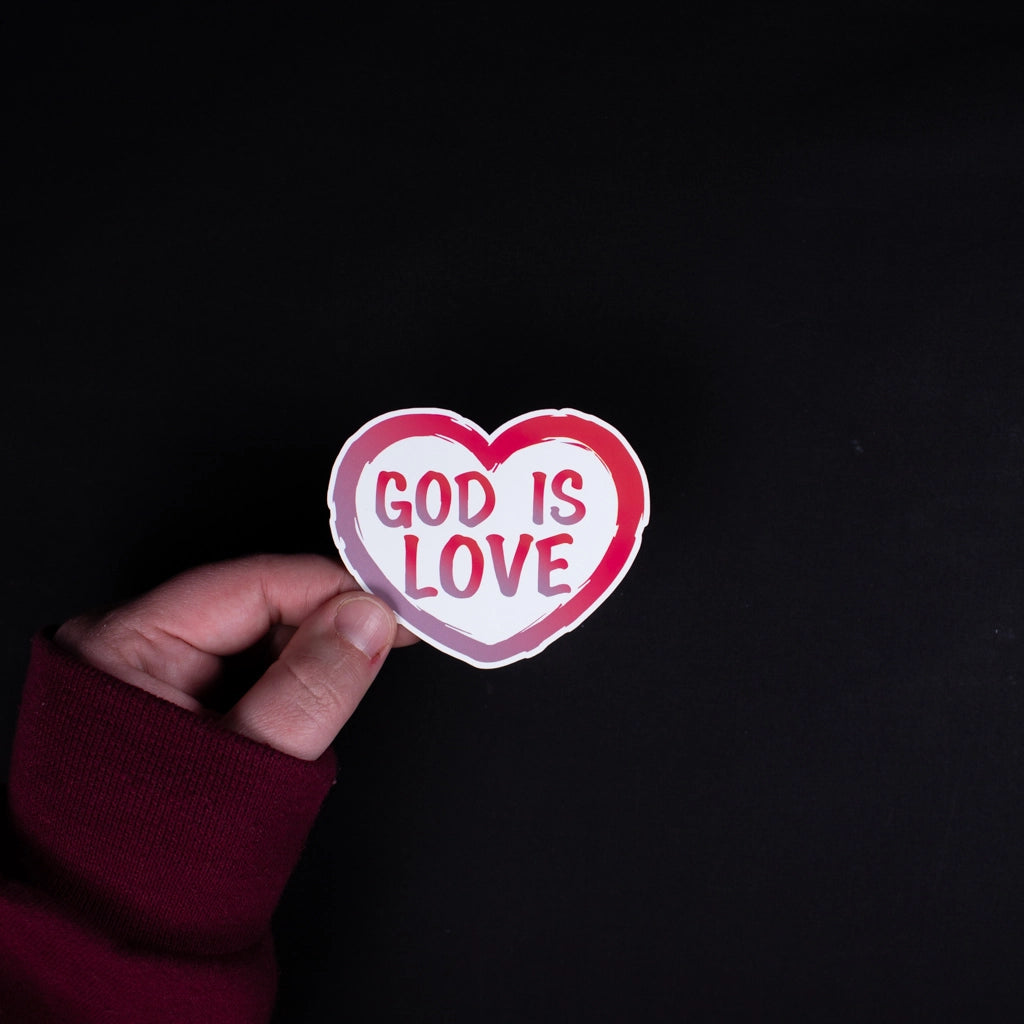 God is Love | 3"x2.4" Sticker