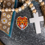 Lion and the Lamb Christian Sticker