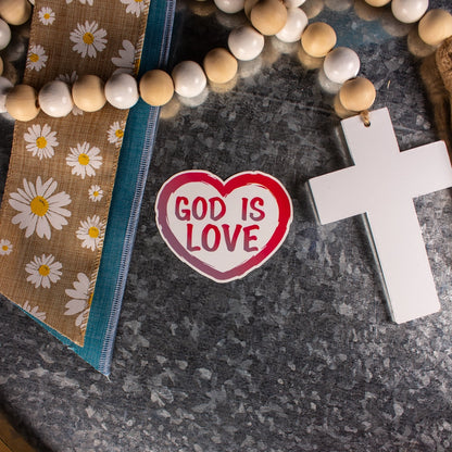 God is Love | 3"x2.4" Sticker