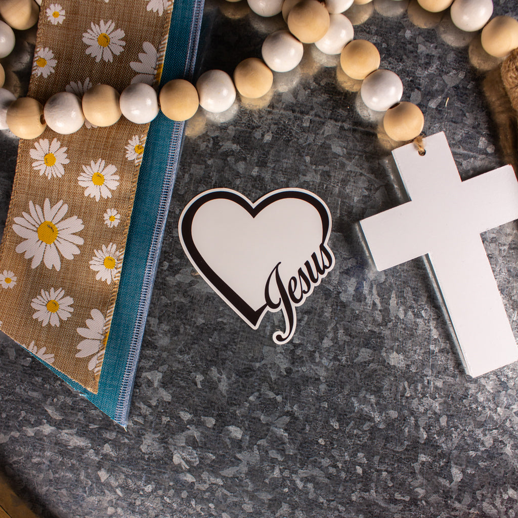Jesus Heart Sticker