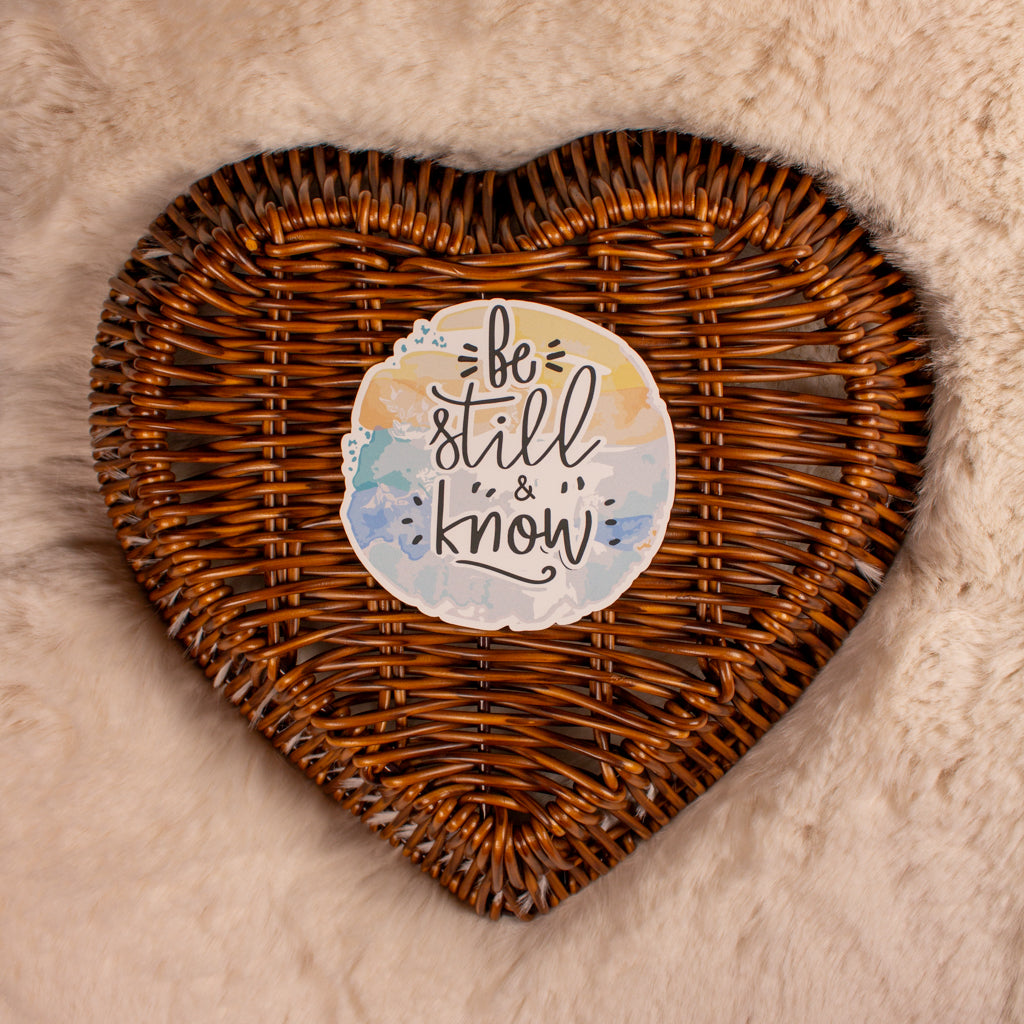 Be Still and Know Christian Sticker