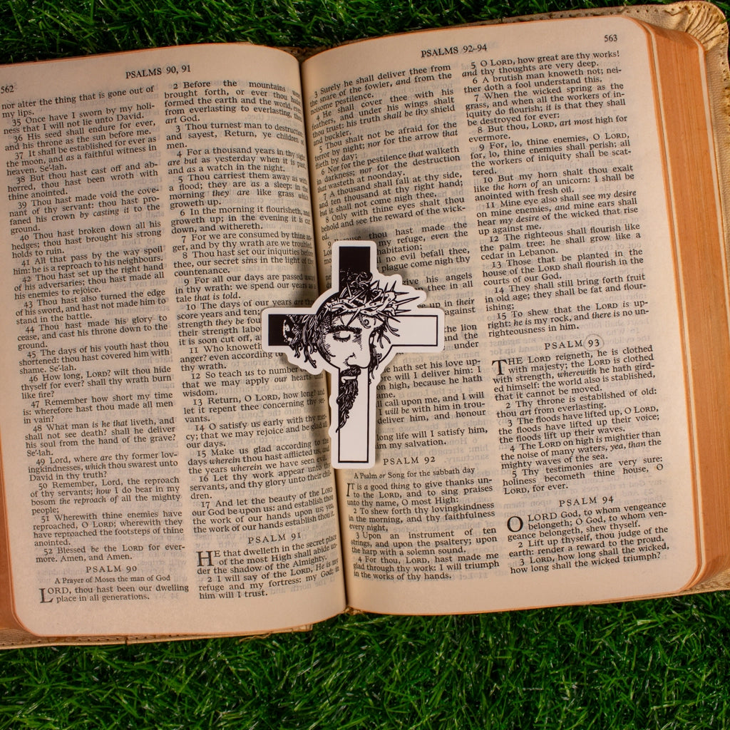 Jesus Cross | 3"x2.5" Sticker