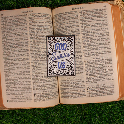 God Sustains Us | 2.2"x3.1" Sticker