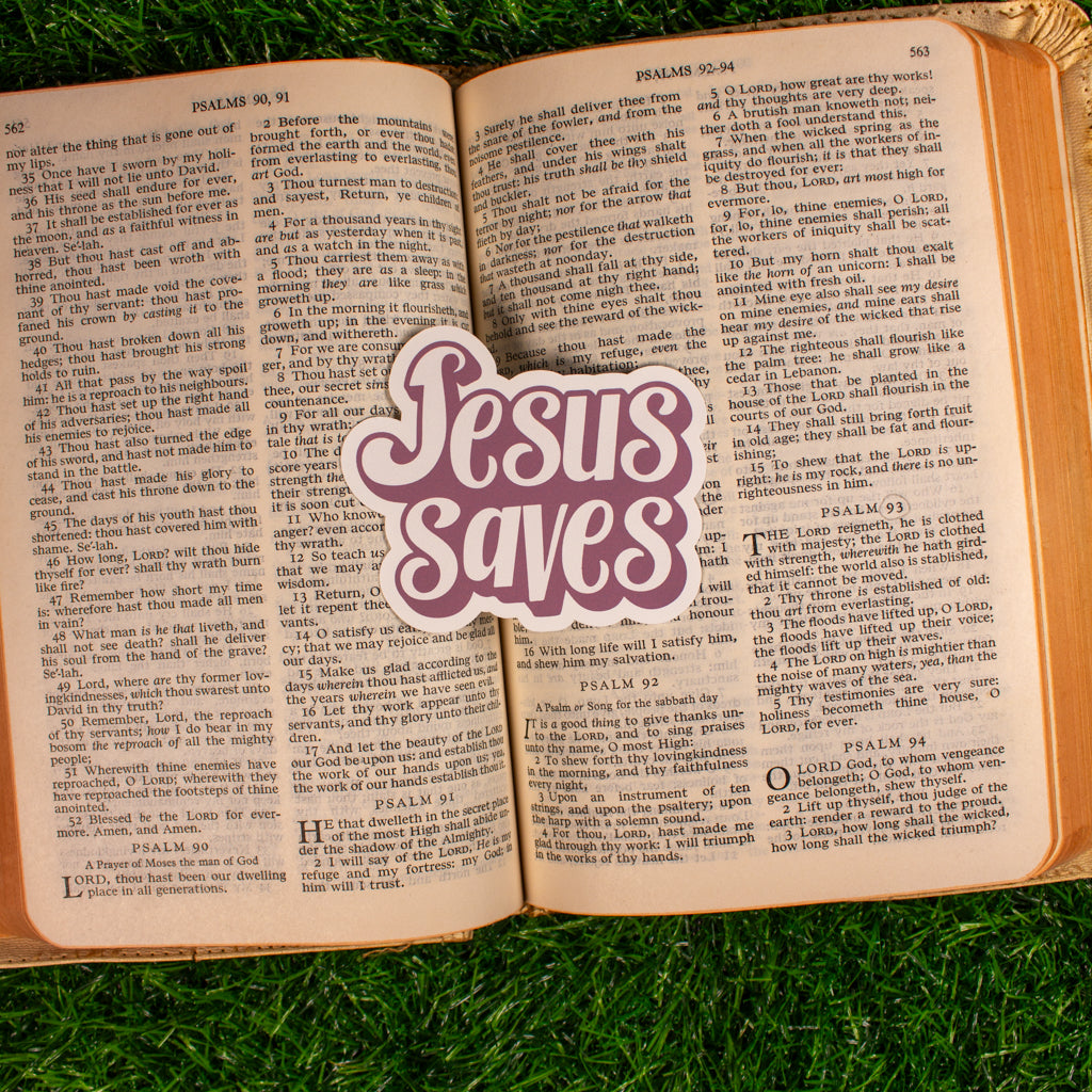 Jesus Saves Sticker