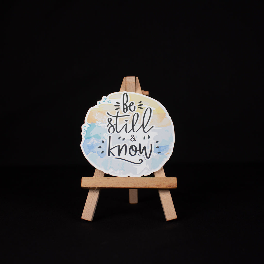 Be Still and Know Christian Sticker