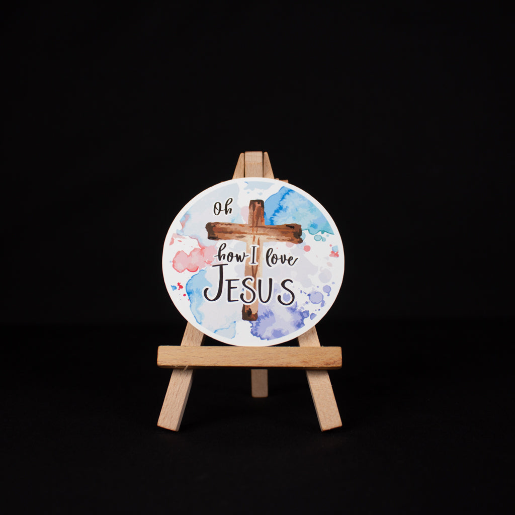Oh How I Love Jesus Sticker