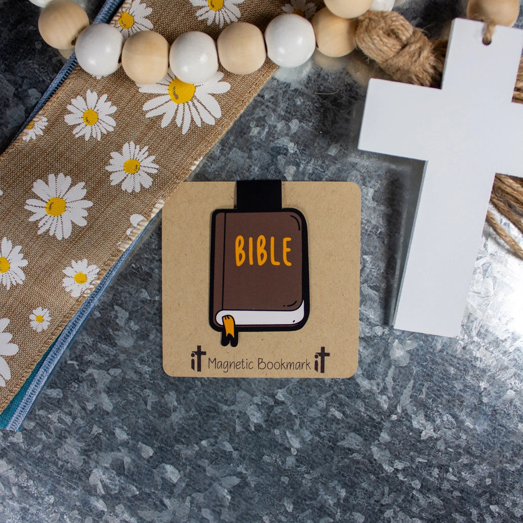 Hand-drawn Bible Double-sided Magnetic Bookmark