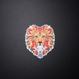 Lion and the Lamb Christian Sticker