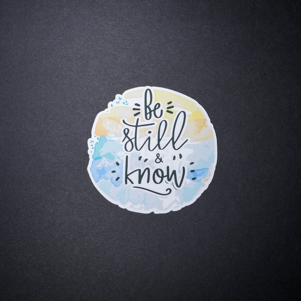 Be Still and Know Christian Sticker