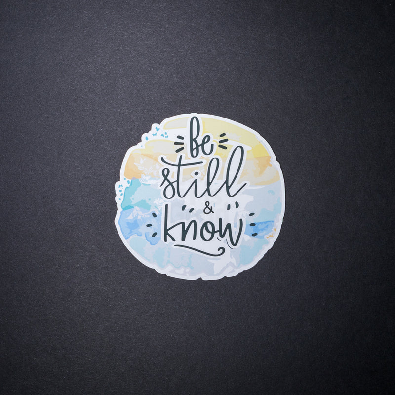 Be Still and Know Christian Sticker