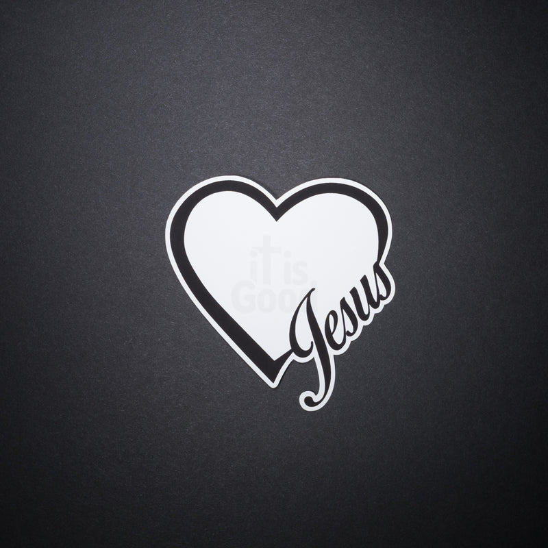Jesus Heart Sticker