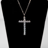 "Original" Moissanite Diamond Cross Necklace