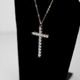 "Original" Moissanite Diamond Cross Necklace
