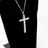 "Original" Moissanite Diamond Cross Necklace