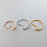 Hollow Cross Promise Ring